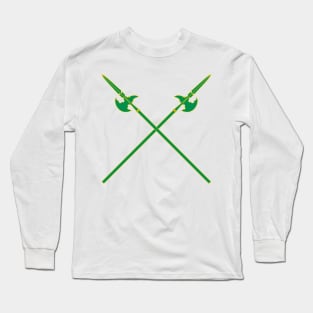 Crossed Halberds (Green) Long Sleeve T-Shirt